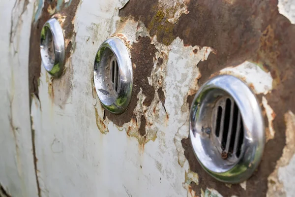 Part of an old rusty car, auto repair concept — 스톡 사진