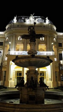 Slovakya Ulusal Havası yakınlarındaki Bratislava Çeşmesi.