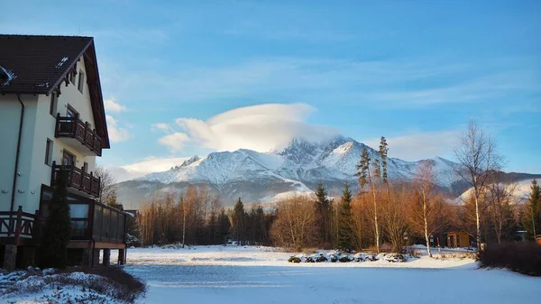 Hoge Tatra Winter Prachtig Landschap Van Heuvels Slowakije — Stockfoto