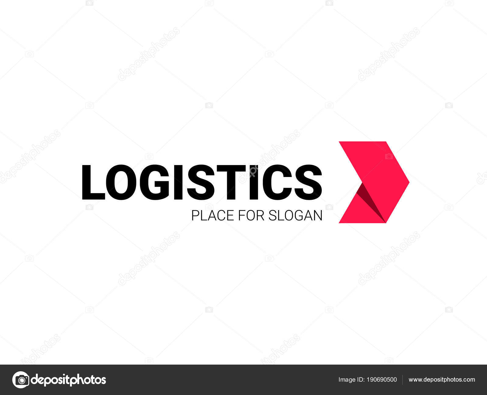 Transport Logistic Logo Of Express Arrow Moving Forward For
