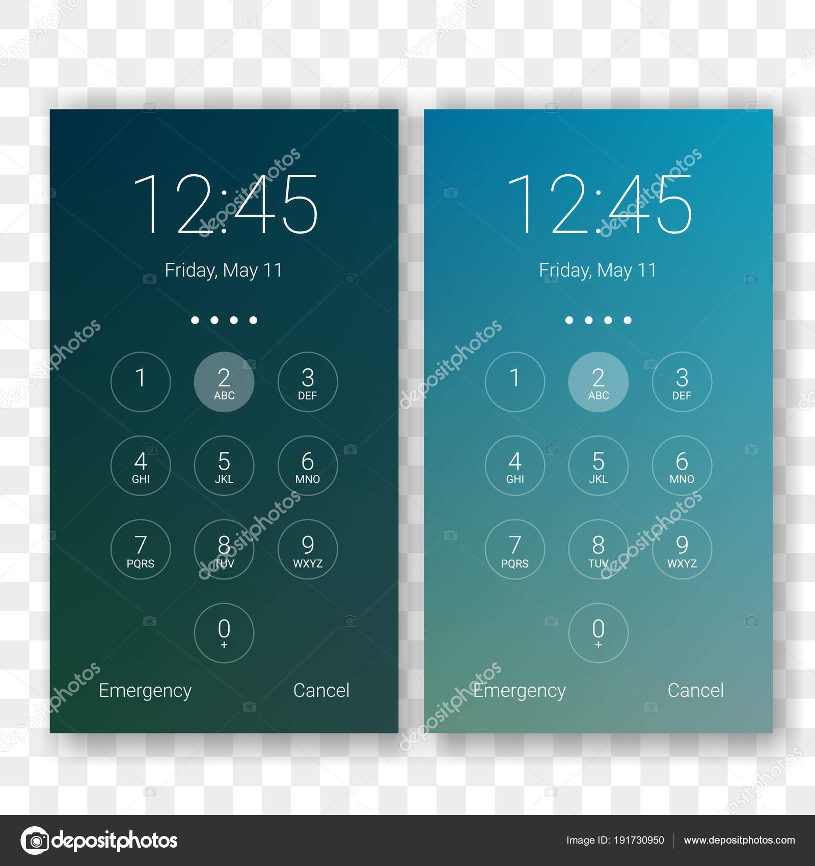 screen lock smartphone code