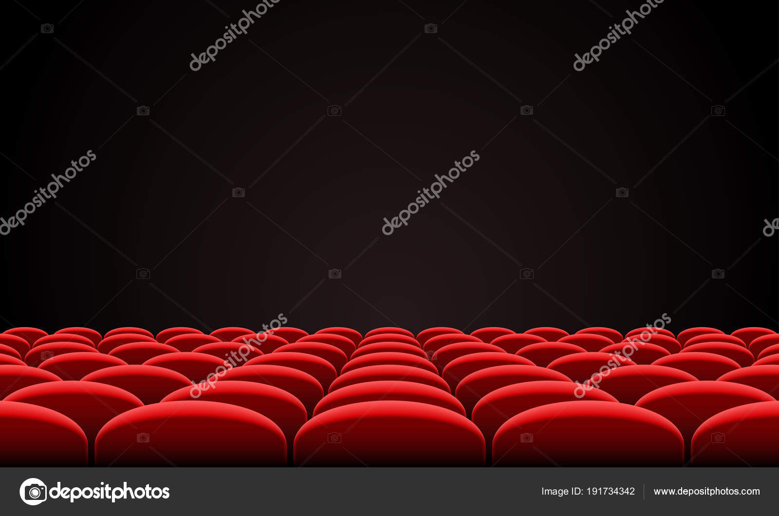 Movie citema seat hall interior vector background Stock Vector Image by