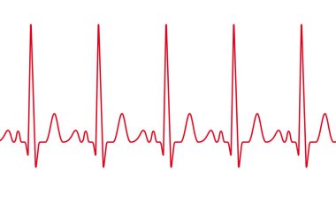 Kalp kardiyogram darbe vektör kalp atışı