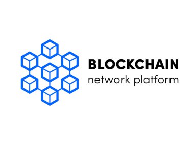 Cloud blockchain cryptocurrency vector server logo clipart