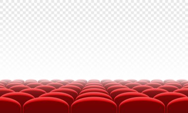 Film citema koltuk salonu iç vektör arka plan