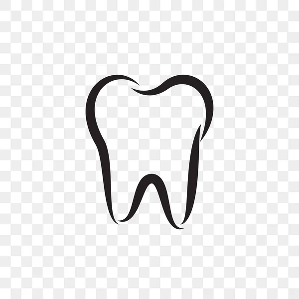 Logo de la dent icône vectorielle dentiste stomatologie dentaire — Image vectorielle