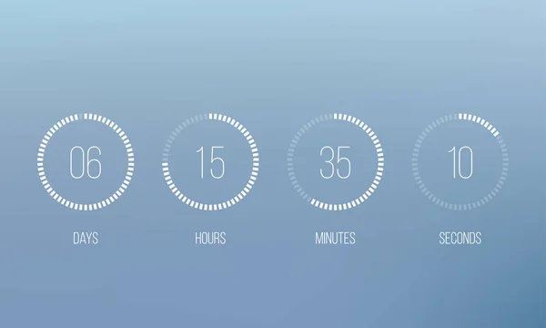 Countdown klok counter vector digitale timer — Stockvector