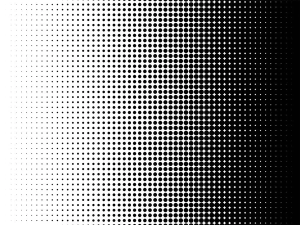 放射状のハーフトーン パターン テクスチャのベクトルの背景 — ストックベクタ