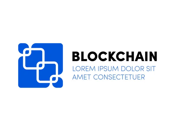 Bulut blockchain cryptocurrency vektör sunucu logosu
