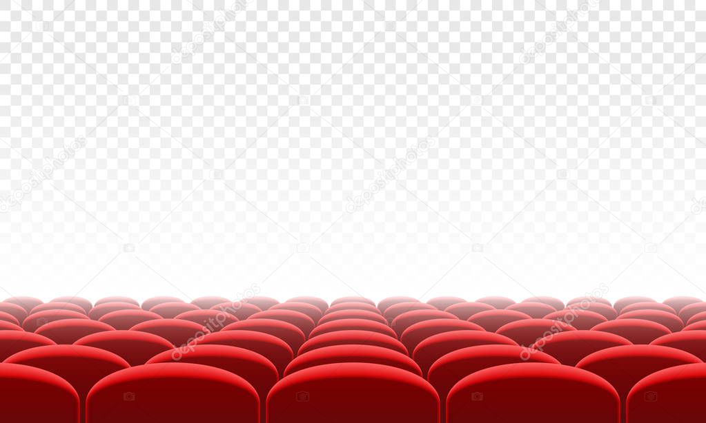 Movie citema seat hall interior vector  background