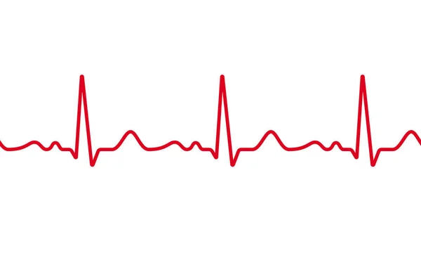 Cardio cardiograma pulso vector latido del corazón — Vector de stock
