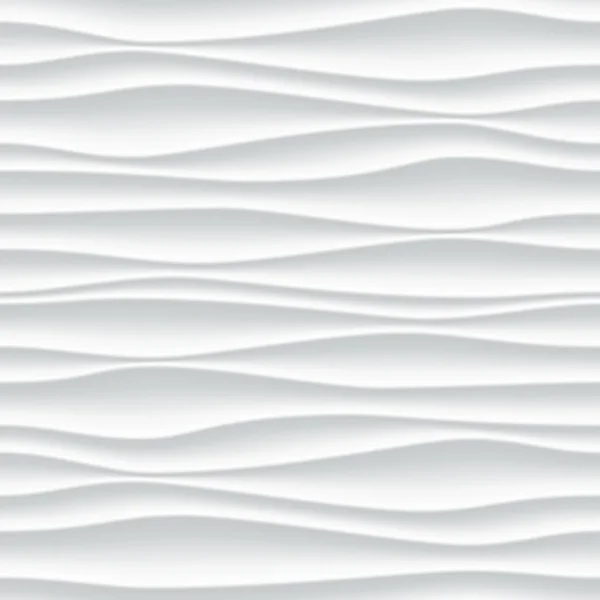 Padrão de onda branca vetor abstrato fundo 3D —  Vetores de Stock