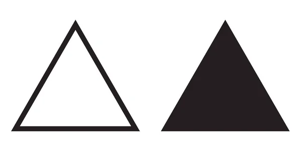 Triângulo Equilateral ícone vetor linha triângulo —  Vetores de Stock