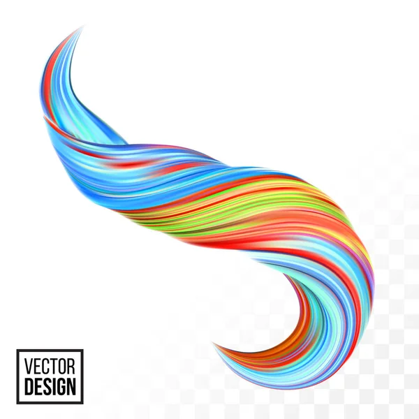 Farbe Farbe Hintergrund Vektor abstrakt 3d Welle — Stockvektor
