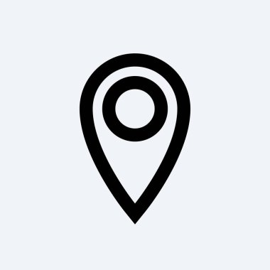 Konumu PIN anahat vektör Gps simge