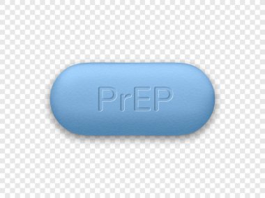 Tablet vektör HIV mavi hap hazırlayın