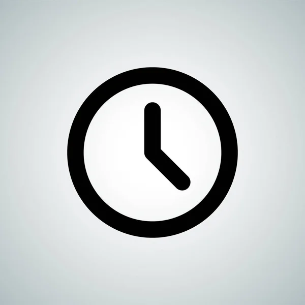 Timer vector lijn klokpictogram — Stockvector