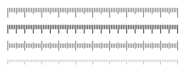 Schaal van de meting van de vector van de maatregel van het schaal van liniaal — Stockvector