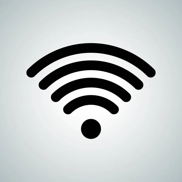 Wi-Fi señal wi fi internet hotspot vector icono — Vector de stock