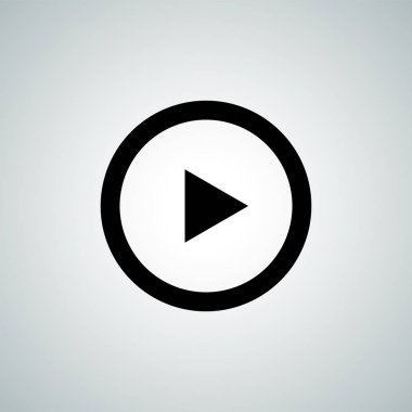 Düğme vektör simgesi video müzik çalar çal çal 