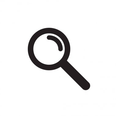 Arama simgesi Büyüteç vektör simgesi