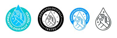 El yıkama antibakteriyel dezenfektan, koronavirüs antiseptik taşıyıcı ikonu. Dermatolojik testler, koronavirüs antibakteriyel ve antiviral alkol dezenfektan jeli ve el yıkama kremi tabelası.