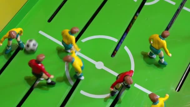 桌足球, 儿童棋盘游戏 — 图库视频影像