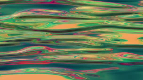 Abstrakte Bewegliche Flüssigkeit Visuelle Illusionen Bewegte Wellen Psychedelische Abstraktion Zur — Stockvideo