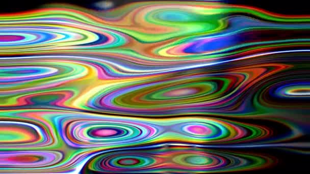 Liquid Liquid Metal Mercury Melting Gold Optical Illusion Hypnotism Hypnosis — Stock Video
