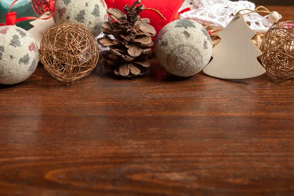 Different type of Christmas decorations — Stock Photo, Image