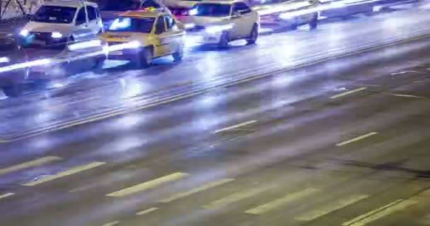 Timelapse di traffico occupato in città — Video Stock