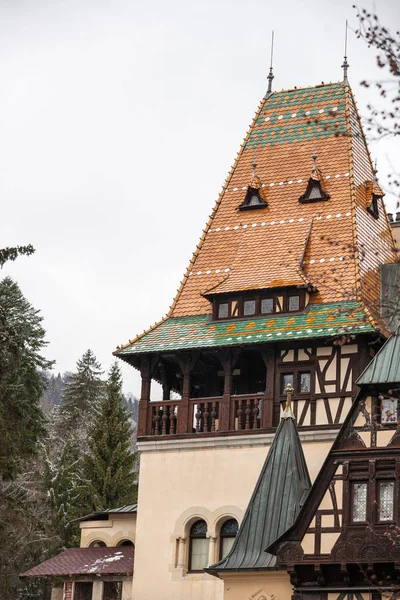 Pelisor Castle from Sinaia, Romania — 图库照片