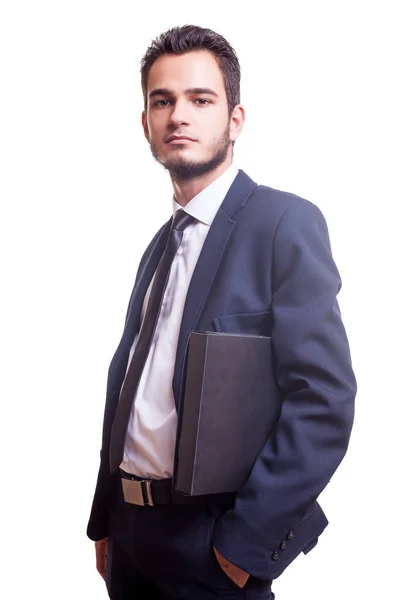 Uomo d'affari con una cartella in mano — Foto Stock