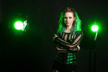 Studio poz cosplay korse moda kadın