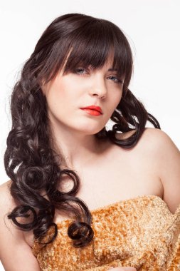 Baştan çıkarıcı kadın duygusal portre