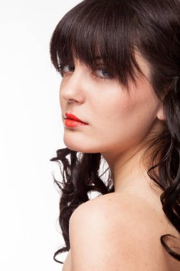 Güzellik model portre için poz