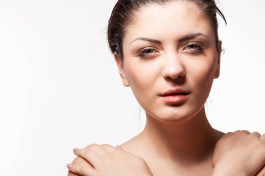 Portre studio fotoğraf çekici modeli