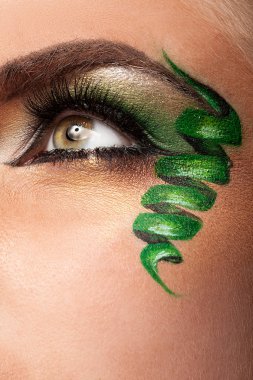 Profesyonel sanatsal makyaj göz