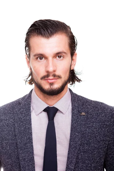 Emin gülümseyen iş adamı formal giyim