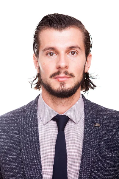 Emin gülümseyen iş adamı formal giyim