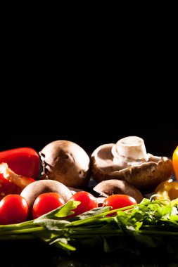 Sağlıklı organik sebze o farklı türde sanatsal görüntü