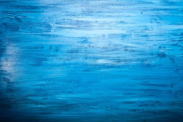 Sfondo blu con colore su sfondo di legno — Foto Stock