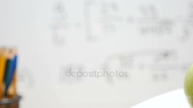 Dolly odak ve okul Danışma teçhizat için soldan görüntüleri izleme