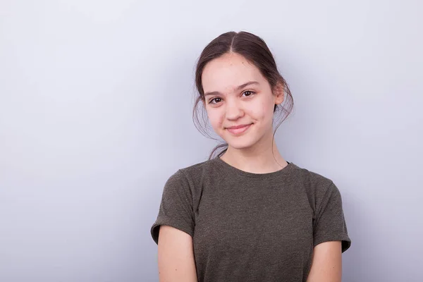 Portrait of cute teenage girl — Stock Photo, Image