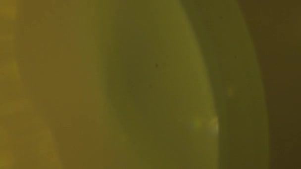 冷和热透镜耀斑效应有机地捕获 — 图库视频影像