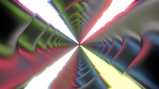 3D abstract shapes and animation looping seamless in front of the screen — Αρχείο Βίντεο