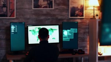 Team of cyber terrorists using a dangerous virus