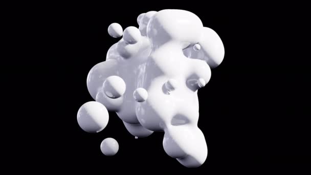 Abstrakte Dinamic Liquid Spheres — Stockvideo