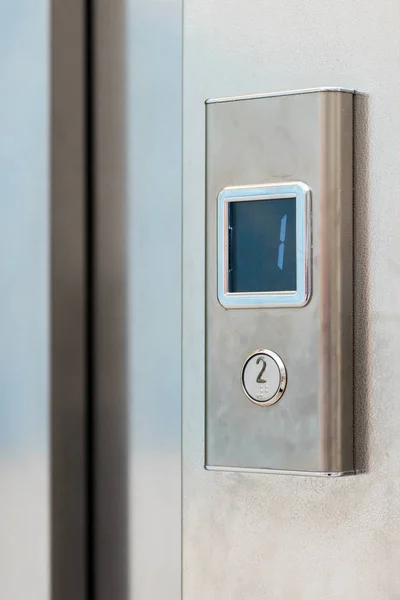 metal elevator button with electronic display