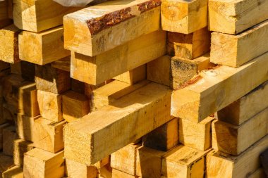 testere ile kesme sonra ucu keskin ve kesilmeyen kereste